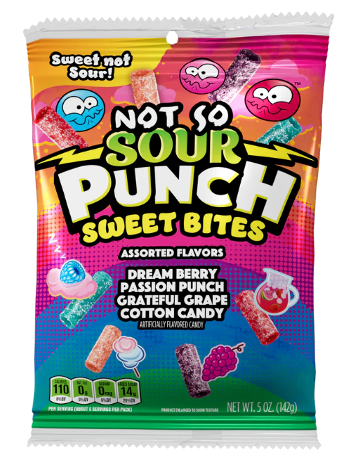 Sour Punch Sweet Bites Assorted Flavors 5 oz