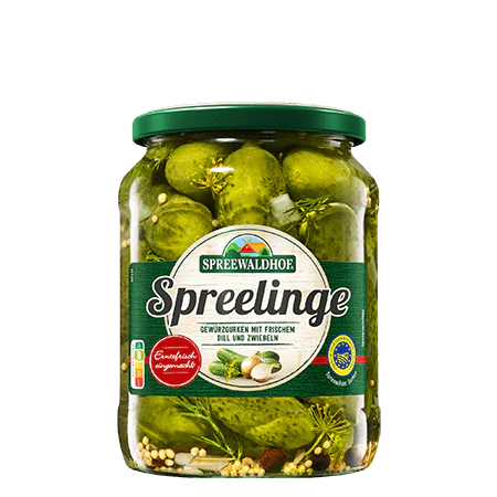 Spreewaldhof Spreelinge Cornichon Gherkins 670g