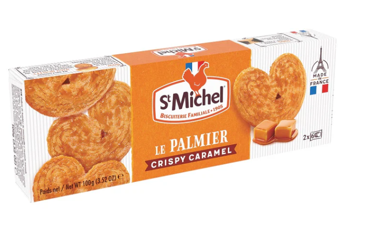 St Michel Palmier Caramel French Butter Cookies 100 g