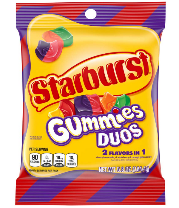 Starburst Duos Gummy Candy 5.8 oz