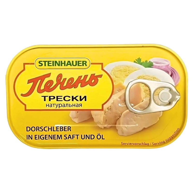 Steinhauer Cod Liver in Natural Oil 120 g