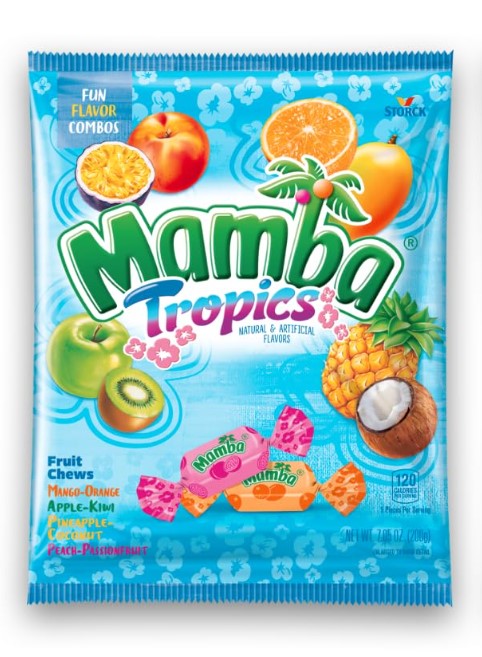 Storck Mamba Tropics Fruit Chews Candy 3.52 oz