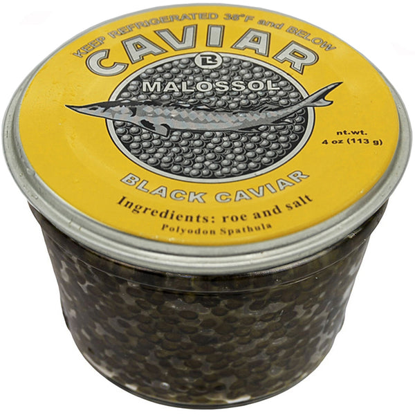 Sturgeon Paddle Fish Black Caviar Malosol 4 oz