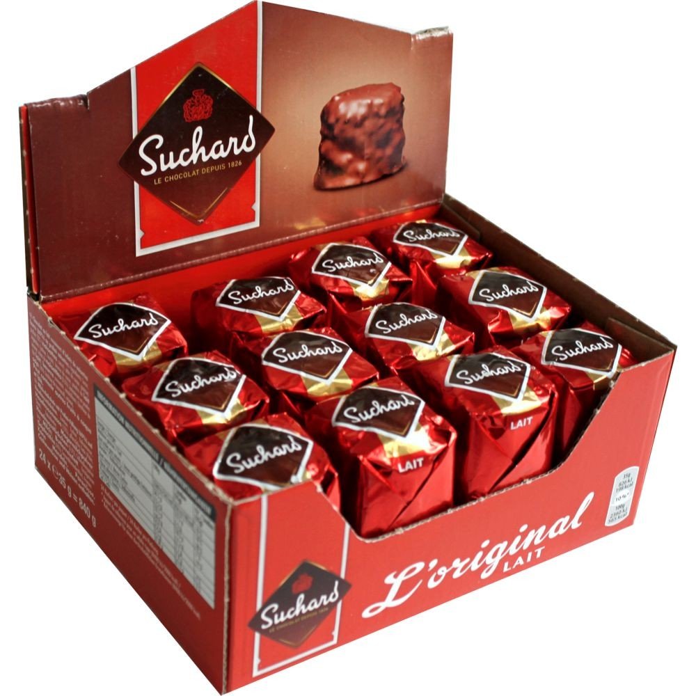Suchard Rouge Suchard Milk Chocolate Rochers Box 35g x 24pc