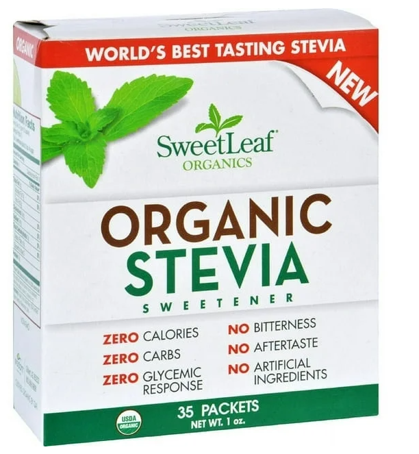 SweetLeaf Organic Stevia Sweetener 35 Packets