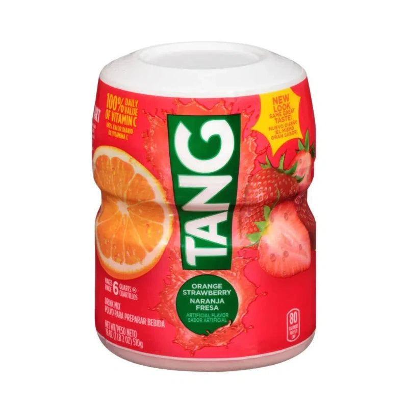 Tang Orange Strawberry Powdered Drink Mix 18 oz