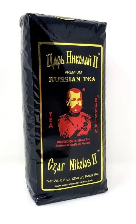Tee Zar Nikolaus II. Premium Russisch (Schwarz) 8,8 oz