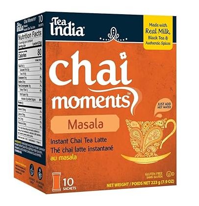 Tea India Chai Moments Masala Tea Instant Latte Mix 7.9 Oz