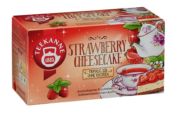 Teekanne Fruit Tea Strawberry Cheesecake 18 Tea Bags
