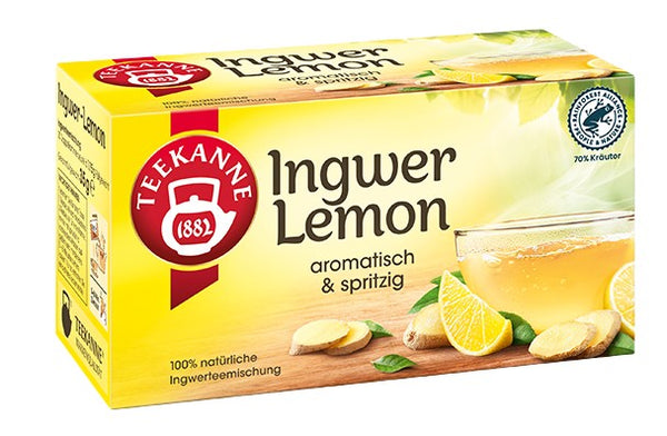 Teekanne Herbal Tea Ginger Lemon Tea 20 Tea Bags