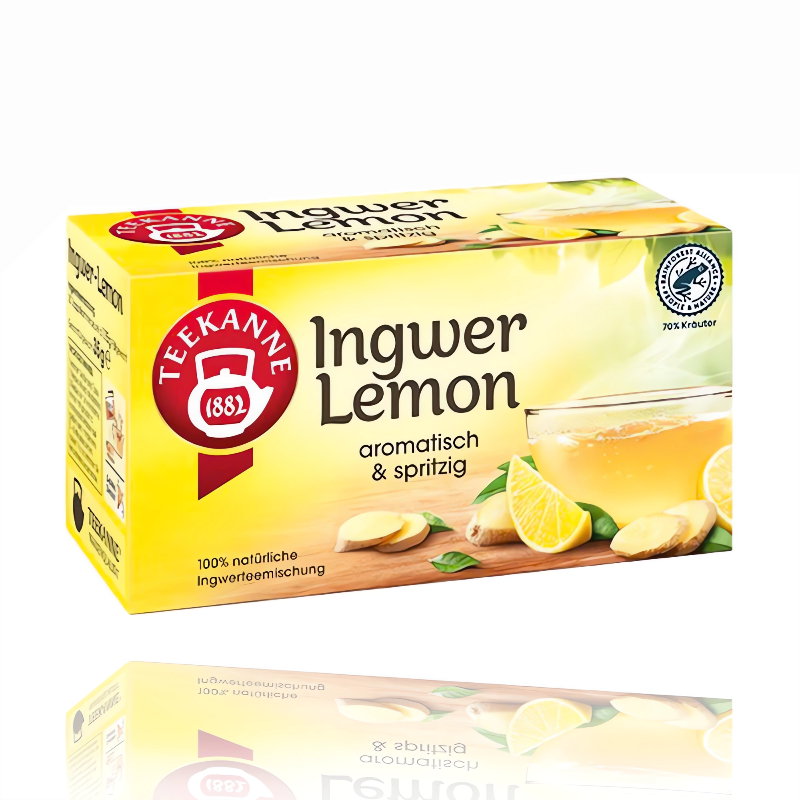 Teekanne Herbal Tea Ginger Lemon Tea 20 Tea Bags