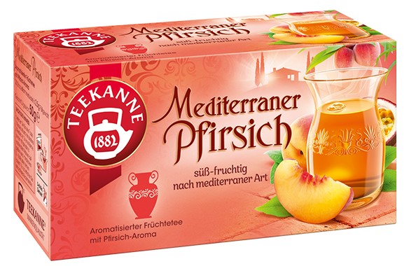 Teekanne Mediterraner Peach Tea 20 Tea Bags