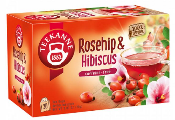 Teekanne Rosehip & Hibiscus Caffeine Free 20 Tea Bags