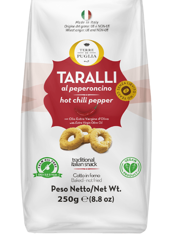 Terre Di Puglia Taralli Moderni Chili Pepper 250 g 