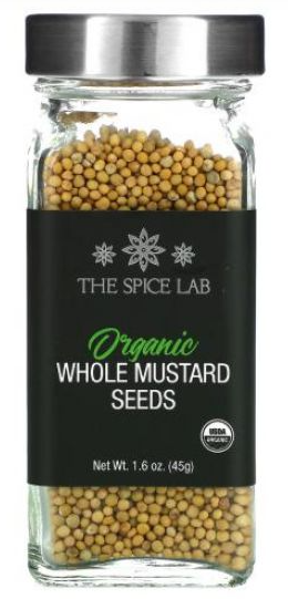 The Spice Lab Organic Whole Mustard Seeds 1.6 oz