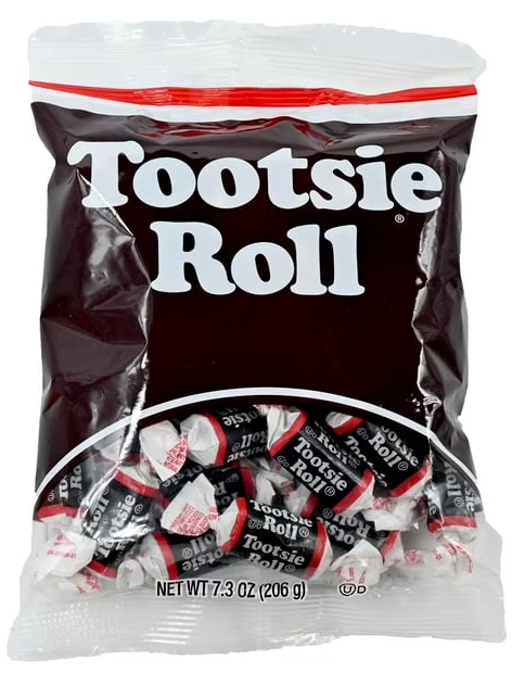 Tootsie Roll Midgees Chocolate Candy Peg Bag 7.3 oz