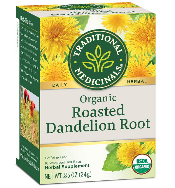 Traditional Medicinals Organic Roasted Dandelion Root 16 Tea Bags