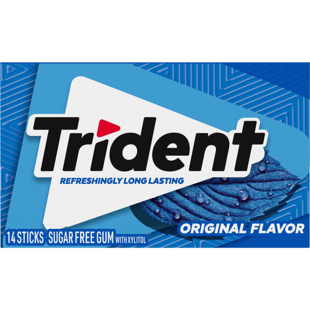 Trident Original Flavor Sugar Free Gum 14 Pieces