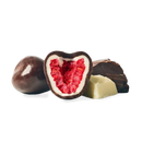 Tru Fru Hyper-Dried Fresh Raspberries in White & Dark Chocolate 4.2 oz