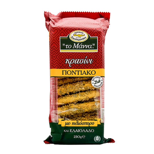 Tsatsaronakis The Manna Grissini with Sunflower Seeds 250g