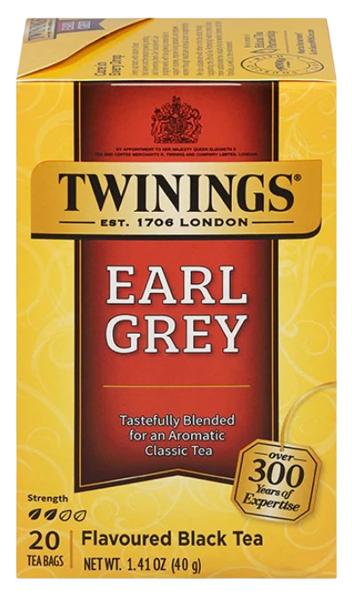 Twinings Black Tea Earl Grey 20 Tea Bags