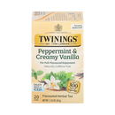Twinings Herbal Tea Peppermint & Creamy Vanilla 20 Tea Bags