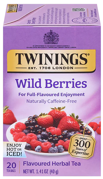 Twinings Herbal Tea Wild Berries 20 Tea Bags