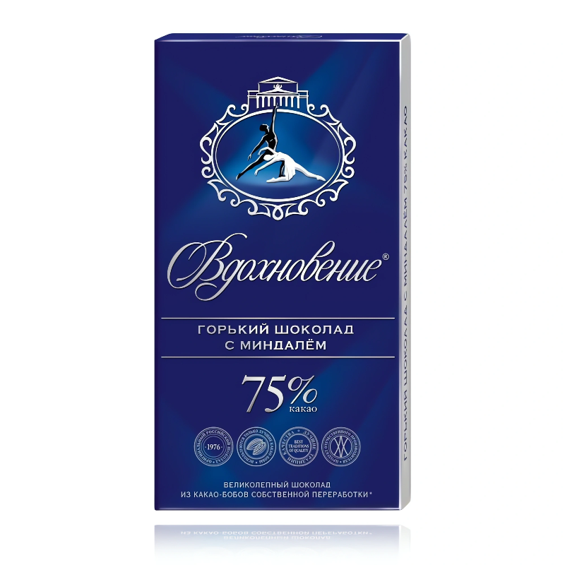 Vdokhnovenie Dark Chocolate With Almond 3.2 oz