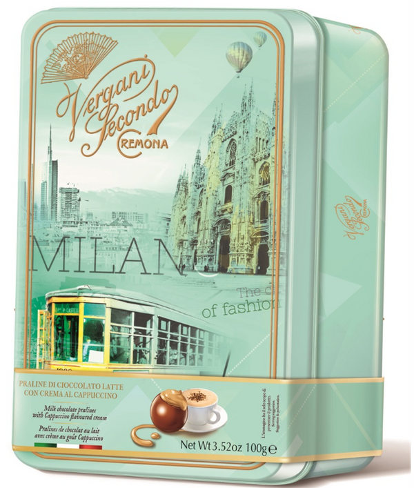 Vergani Milk Pralines With Cappuccino Cream Milan 100g