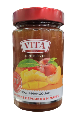 Vita Premium Peach & Mango Jam 370g