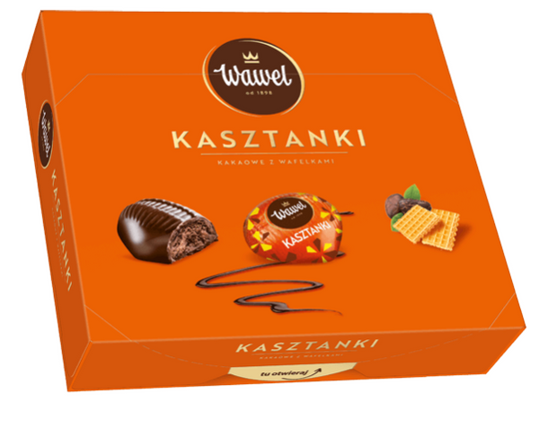 Wawel Kasztanki Crunchy Cocoa Chocolate Candy 11.64oz