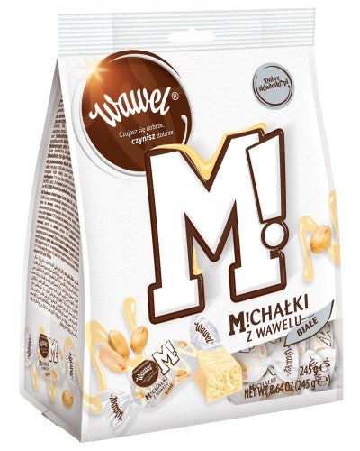 Wawel Michalki Biale Chocolate Coated Peanut Candy 245 g