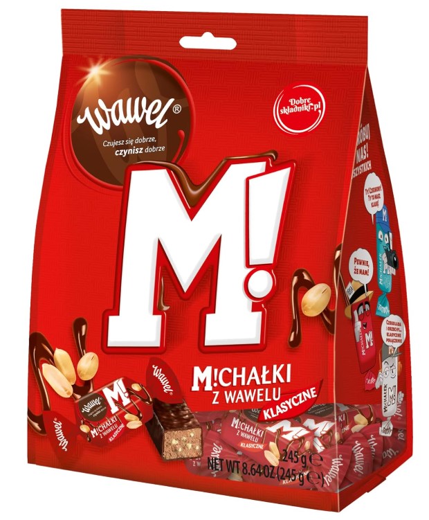 Wawel Michalki Zamkowe Chocolate Coated Peanut Candy 245 g