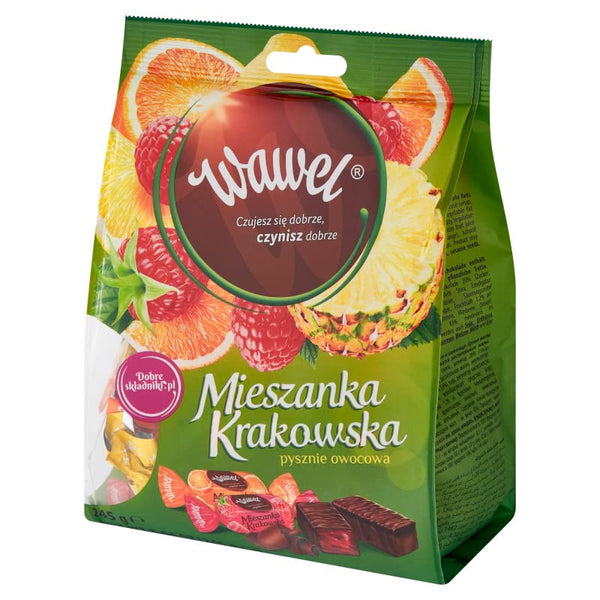 Wawel Mieszanka Krakowska Chocolate Covered Jelly Candy Assortment 8.64 Oz