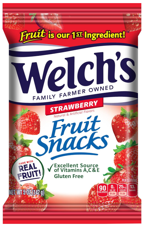 Welch's Strawberry Fruit Snacks 5 oz