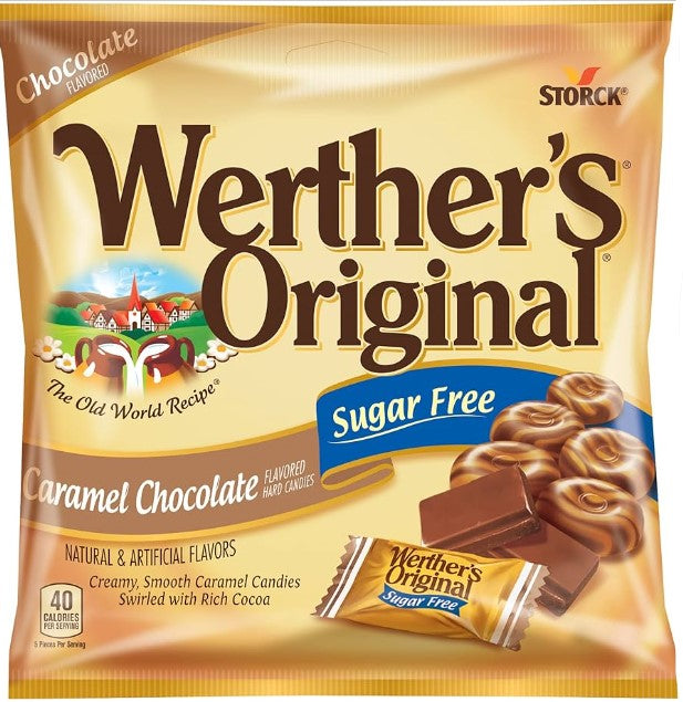 Werther's Original Caramel Chocolate Hard Candies 2.35 oz