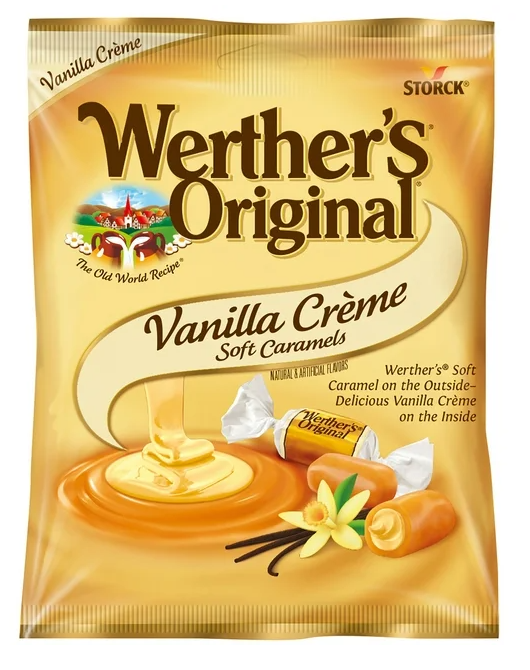 Werther's Original Caramel Vanilla Creme Hard Candies 2.22 oz