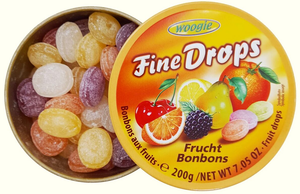 Woogie Fine Drops Fruit Mix Candies 200 g