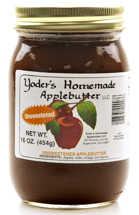 Yoder's Homemade Apple Butter Unsweetened 16 oz