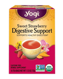 Yogi Strawberry Digestive Support Herbal Tea 16 Tea Bags