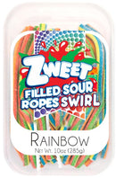 Zweet Sour Ropes Rainbow Swirl 10 oz