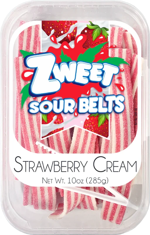 Zweet Sour Strawberry Cream Belts 10 oz