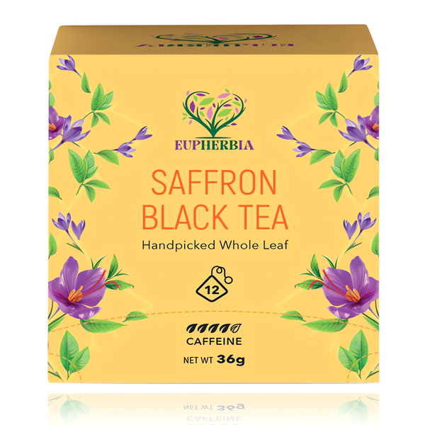 Eupherbia Saffron Black Tea 12 Tea Sachets