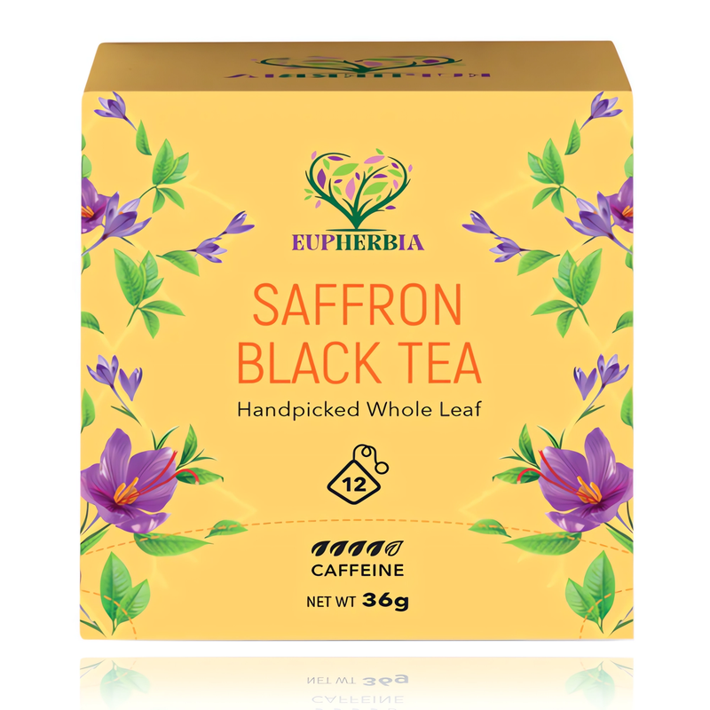 Eupherbia Saffron Black Tea 12 Tea Sachets