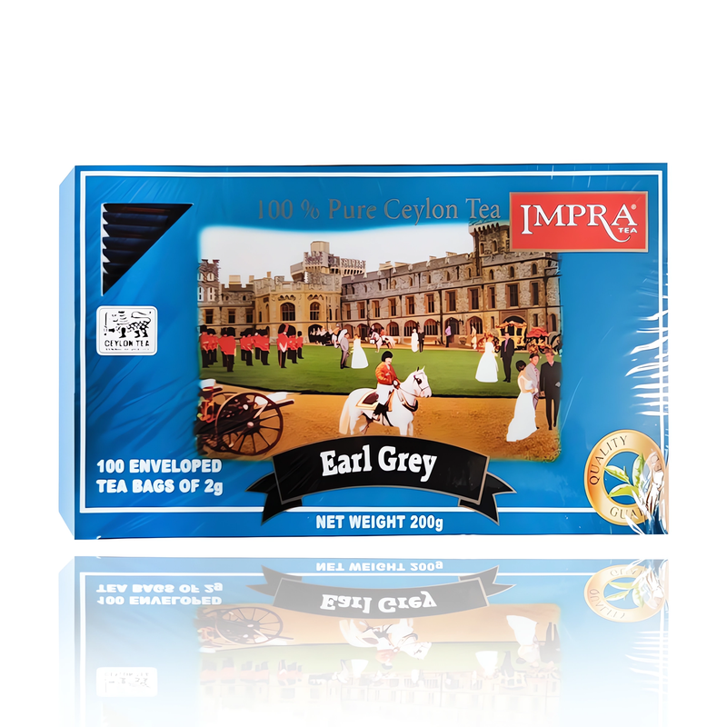 Impra Pure Ceylon Tea Earl Grey 100 Tea Bags