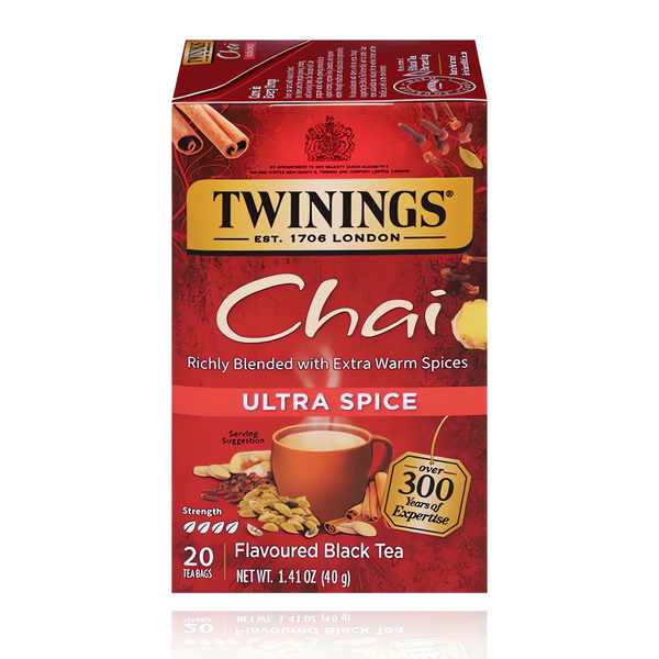 Twinings Black Tea Ultra Spice Chai 20 Tea Bags