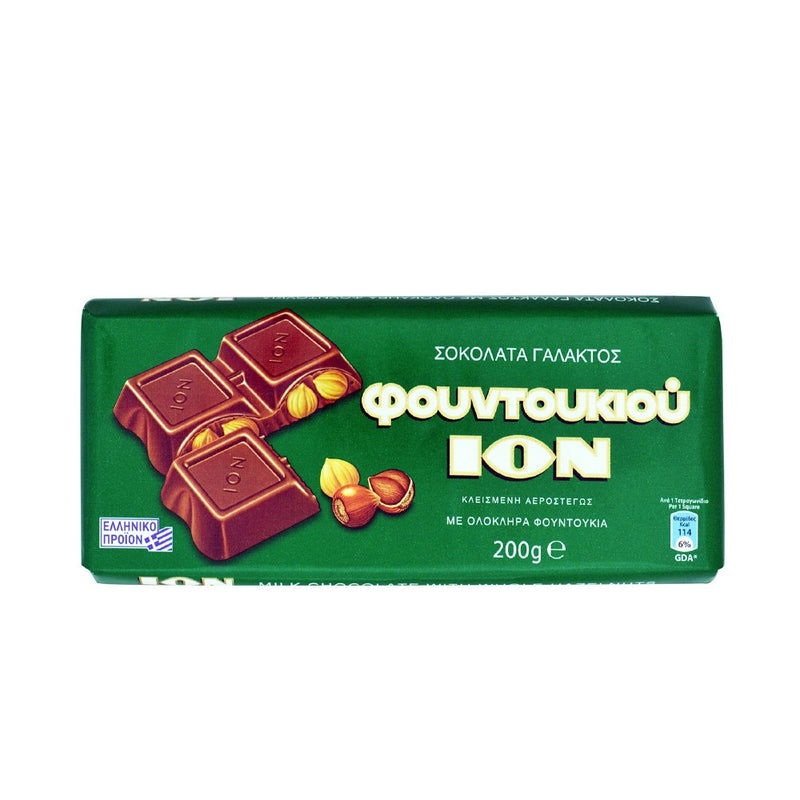 Barre de Chocolat Ion aux Noisettes 200 g