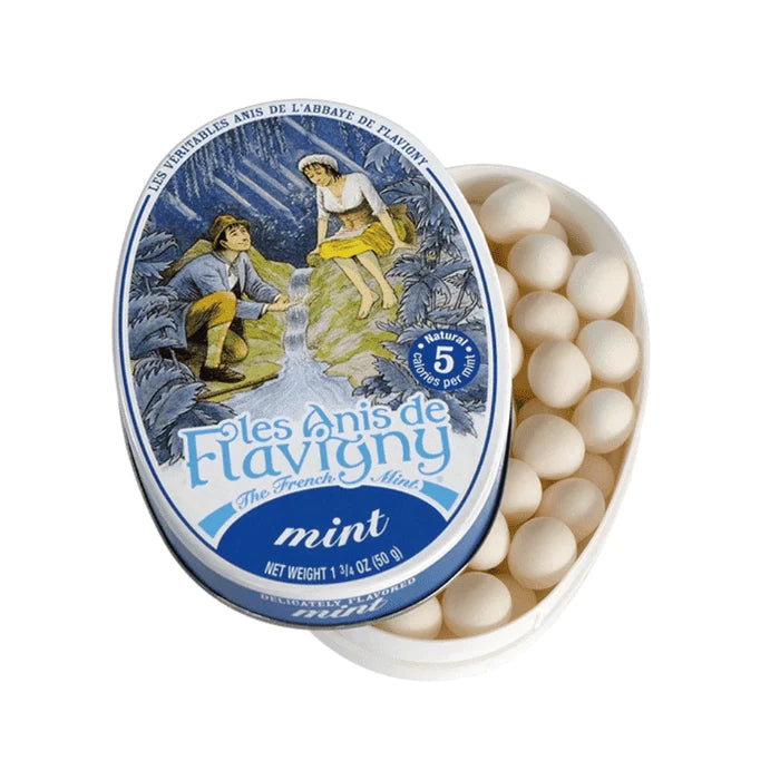 Les Anis de Flavigny Mint Candy Oval Tin 50 g