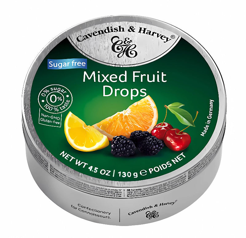 Cavendish & Harvey Sugar Free Mixed Fruit Drops 130g