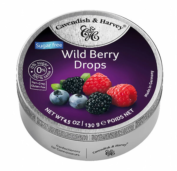 Cavendish & Harvey Sugar Free Wild Berry Drops 130g